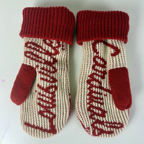 Louisville Cardinals Adidas Wool Mittens Insulated Hand Warmers - Picture 2 of 3